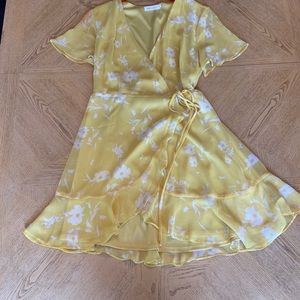 All in favor wrap mini dress. Size L